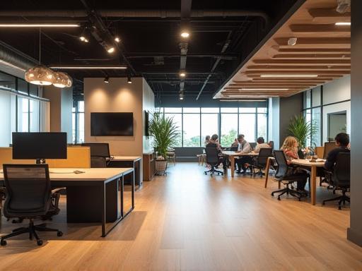 Contemporary office space design interior