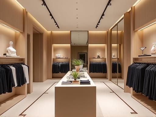 Elegant retail boutique interior