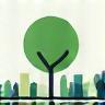 Landscape design consultation icon representing a stylized tree